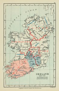 Irland (fargelitografi) av English School