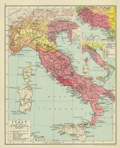 Italia under den romerske republikken (fargelitografi) av English School