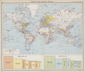 Elfenbein, Harze, Gummi und Wachs usw. von English School