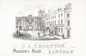 J L Thornton, Saracens Head and Stone, Lincoln av English School