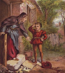 Jack And The Bean-Stalk (farge litho) av English School