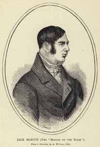 Jack Martin, The Master of the Rolls, Fra en tegning av A Wyvill, 1824 av English School