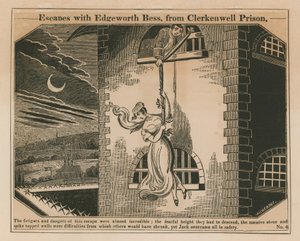 Jack Sheppard rømmer med Edgeworth Bess fra Clerkenwell Prison av English School