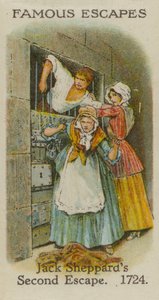 Jack Sheppards Second Escape, 1724 av English School