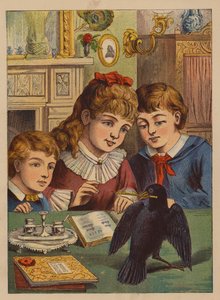 Jack med pennen (fargelitografi) av English School