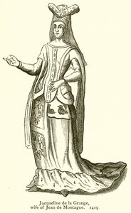 Jacqueline de la Grange, kone til Jean de Montague. 1419 av English School