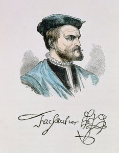 Jacques Cartier (1491-1557) illustrasjon fra bind IV av 