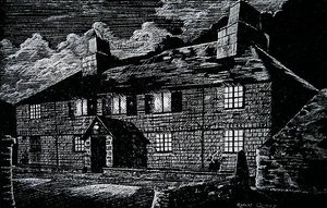 Jamaica Inn, Bodmin Moor, Cornwall (litho) av English School