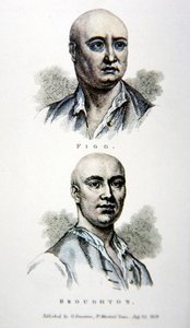 James Figg og Jack Broughton, fra et trykk utgitt i 1812 (farge litho) av English School