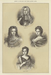 James II, William og Mary, Queen Anne av English School