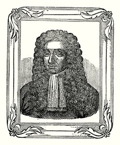 James II ble født i 1633, kronet i 1685 og døde i 1701 (gravering) av English School