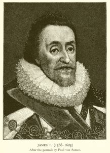 James I (1566–1625) av English School