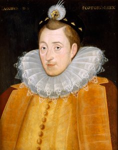 James I (olje på lerret) av English School