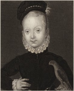 James I av Skottland av English School