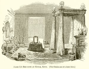 James er soverom i Knole, Kent av English School