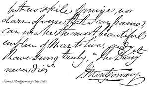 James Montgomery (poeten) av English School