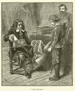 Jean Baptiste Colbert som gutt, «Jeg liker denne best» (gravering) av English School