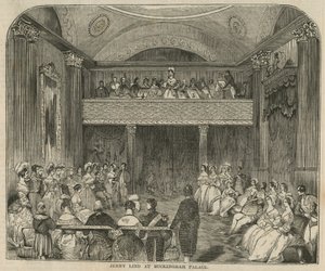 Jenny Lind på Buckingham Palace av English School