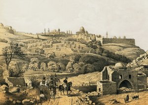 Jerusalem fra Jobs brønn av English School