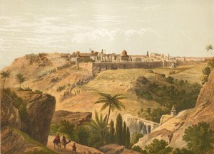 Jerusalem fra veien til Betania av English School
