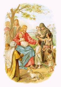 Jesus velsigner barna av English School