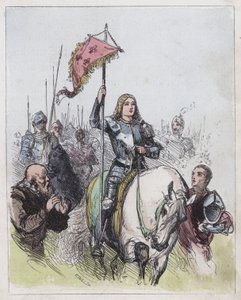 Joan of Arc (farget gravering) av English School