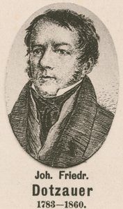 Johann Friedrich Dotzauer (gravyr) av English School