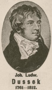 Johann Ludwig Dussek (gravyr) av English School