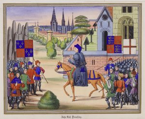 John Ball forkynnelse (farget gravering) av English School