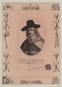 John Bradshaw, president for High Court of Justice, døde 22. november 1695 av English School