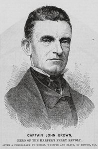 John Brown, amerikansk avskaffelsesforkjemper (gravering) av English School