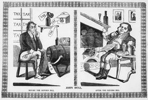 John Bull før og etter reformforslaget av English School
