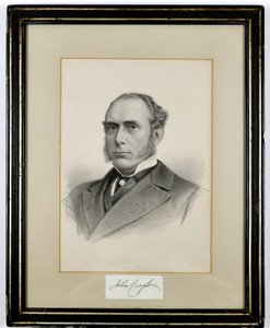 John Croft (innrammet trykk) av English School