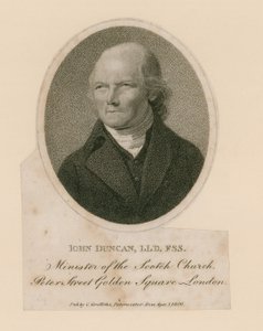 John Duncan, minister for Scotch Church, Peter Street, Golden Square, London av English School