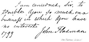 John Flaxman, (skulptør) av English School