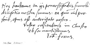 John Foxe, (reformator) av English School