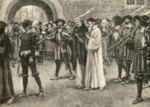 John Frith (1503-33) går til martyrdøden av English School