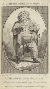 John Henderson som Falstaff i The Merry Wives of Windsor