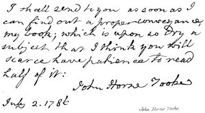 John Horne Tooke av English School