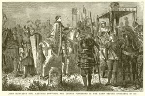 John Hunyadis Son, Matthias Corvinus og George Podiebrad i leiren før Spielberg i 1468 av English School