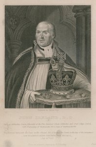 John Ireland, som holdt kronen ved kroningen av Hans Majestet Kong George IV av English School