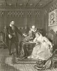 John Knox formaner Mary Queen of Scots av English School