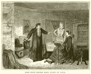 John Knox før Mary Queen of Scots av English School