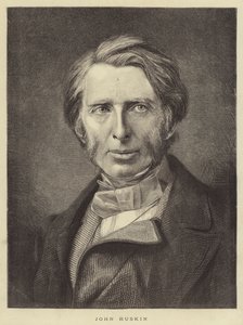 John Ruskin (gravering) av English School