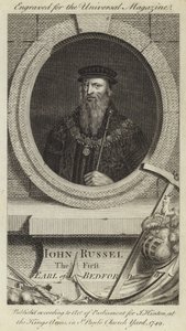 John Russel, den første jarlen av Bedford av English School