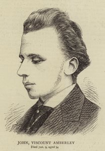 John Viscount Amberley (gravering) av English School