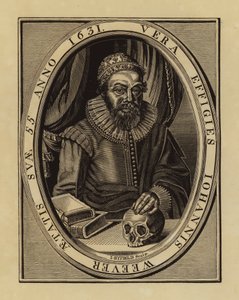 John Weever , engelsk poet og antikvar (gravering) av English School
