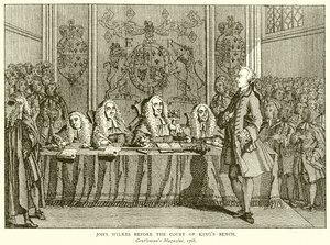 John Wilkes foran Court of Kings Bench av English School