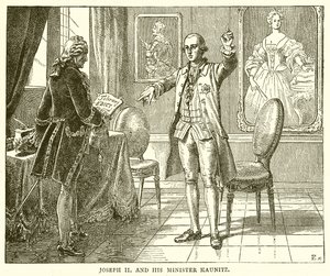 Joseph II og hans minister Kaunitz av English School