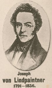 Joseph von Lindpaintner (gravering) av English School